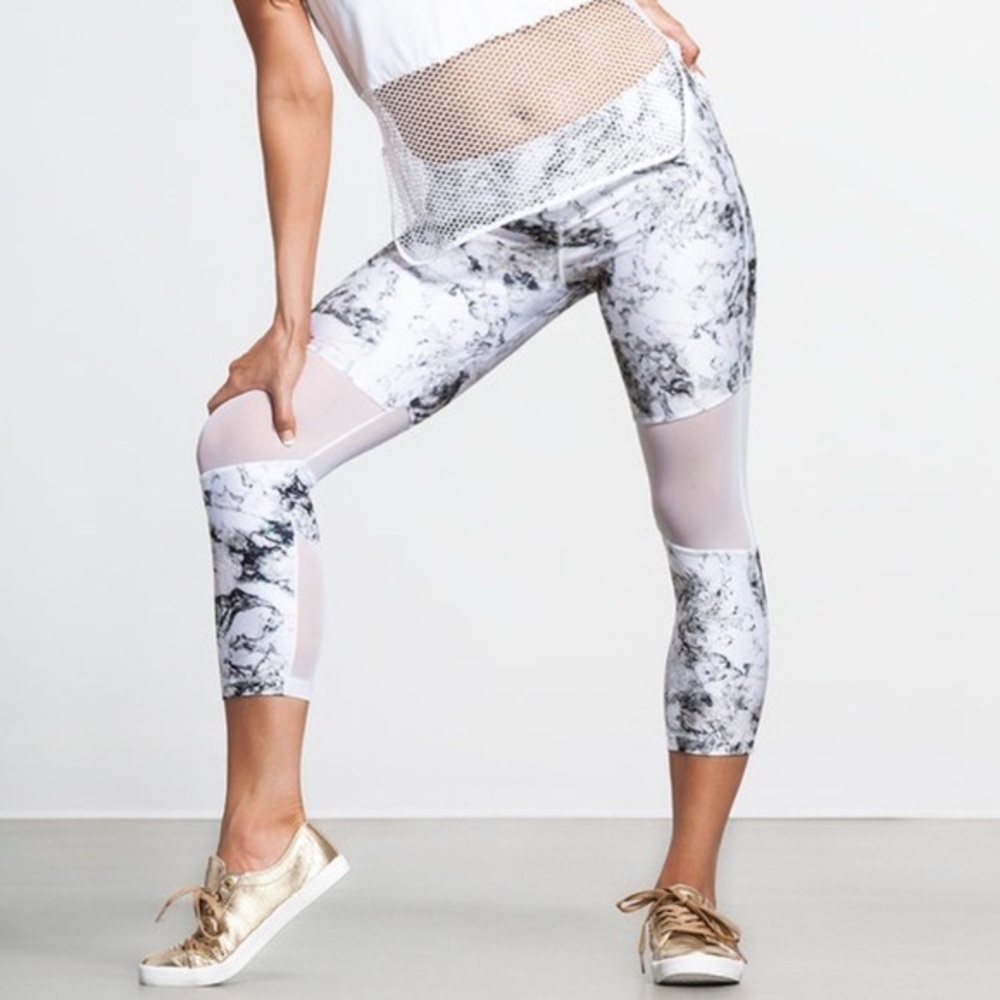 Varley Aileen Marble Compression Tights